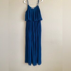 Forever 21 Chiffon Pleated Maxi Dress